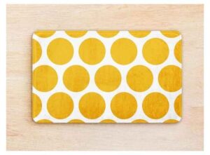 Yellow Rounds Door Mat