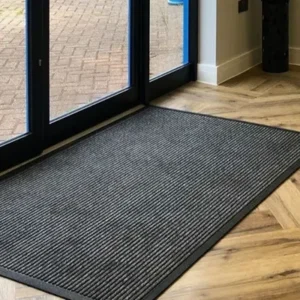 EntryBrush Ribbed Dirt Scraping Door Mat