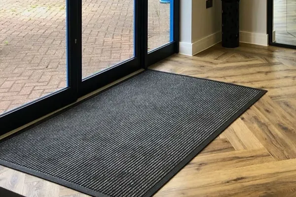 EntryBrush Ribbed Dirt Scraping Door Mat