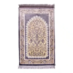Grey Beige Memory Foam Prayer Mat