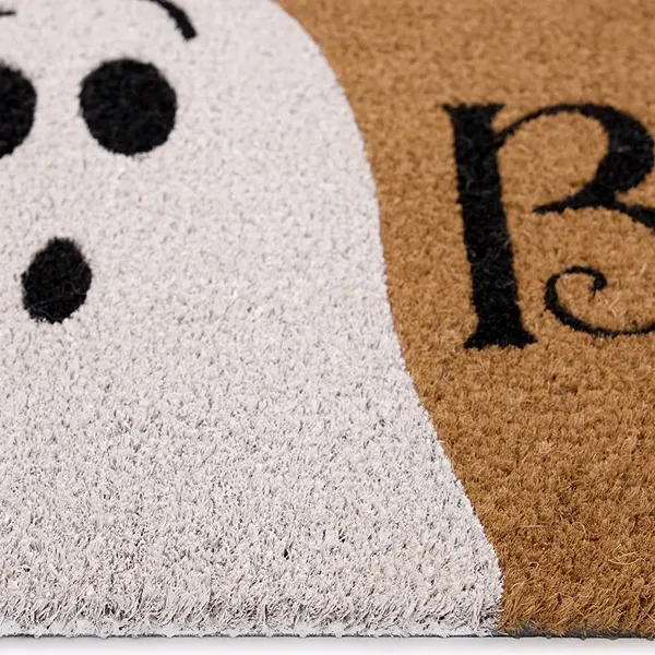 Halloween Boo Natural Coir Doormats Entrance