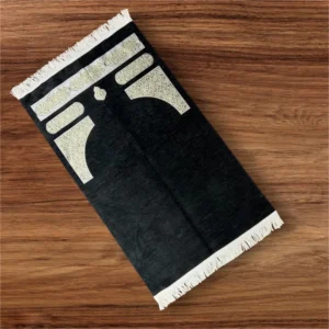 Kaaba Door Turkish Chenille Prayer Mat