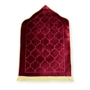 Plush Velvet Kaaba Pattern Prayer Mat