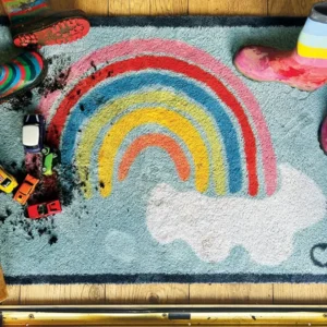 Rainbow 2 Recycled Washable Charity Doormat