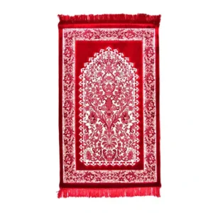 Red White Memory Foam Prayer Mat